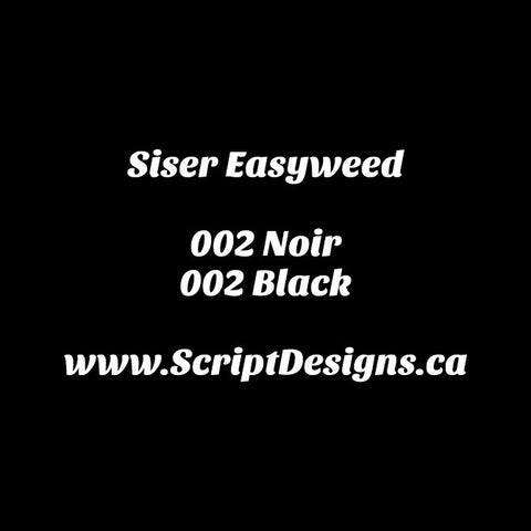 02 Black - Siser EasyWeed HTV 12 Inches Wide