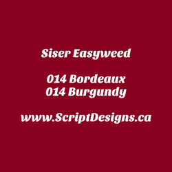 14 Burgundy - Siser EasyWeed HTV