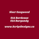 14 Burgundy - Siser EasyWeed HTV