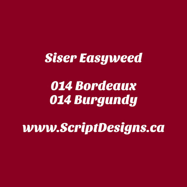 14 Burgundy - Siser EasyWeed HTV