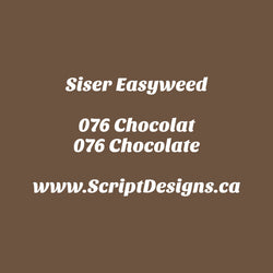 76 Chocolat - Siser EasyWeed HTV