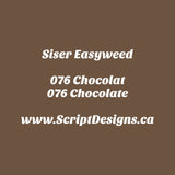 76 Chocolate - Siser EasyWeed HTV