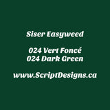 24 Dark Green - Siser Easyweed HTV