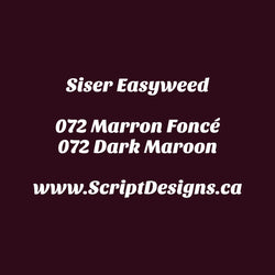 73 Dark Maroon - Siser EasyWeed HTV