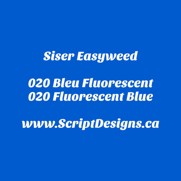 20 Fluorescent Blue - Siser EasyWeed HTV