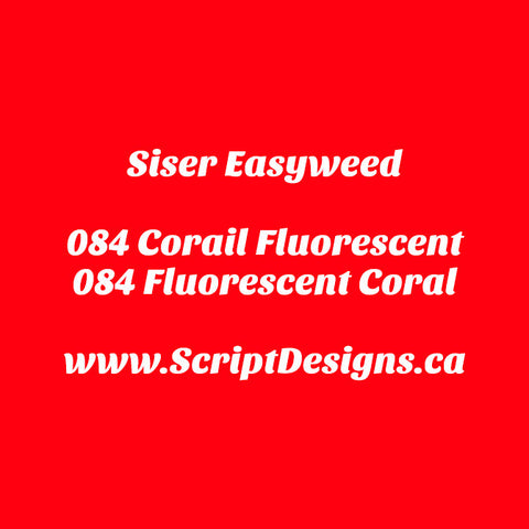 84 Fluorescent Coral - Siser EasyWeed HTV