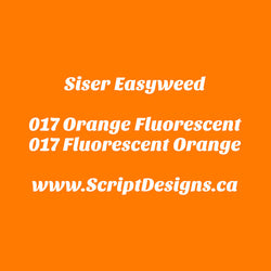 17 Fluorescent Orange - Siser EasyWeed HTV