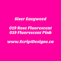19 Fluorescent Pink - Siser EasyWeed HTV