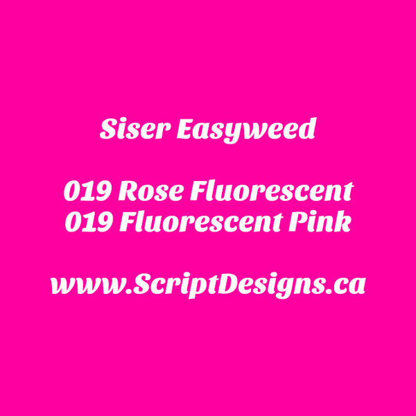 19 Rose Fluo - Siser EasyWeed HTV