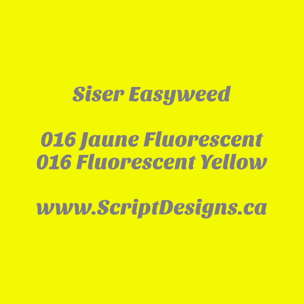 16 Fluorescent Yellow - Siser EasyWeed HTV