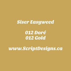 12 Gold - Siser EasyWeed HTV