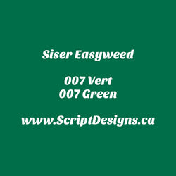 07 Vert - Siser EasyWeed HTV