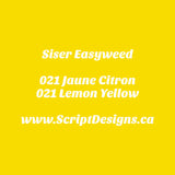 21 Lemon Yellow - Siser Easyweed HTV