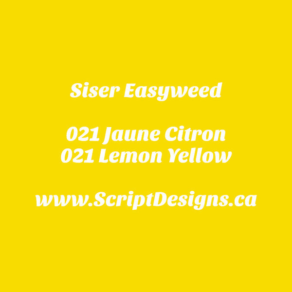 21 Lemon Yellow - Siser Easyweed HTV