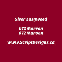 72 Marron - Siser EasyWeed HTV