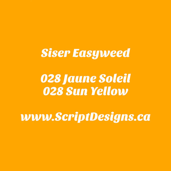 28 Sun Yellow - Siser EasyWeed HTV