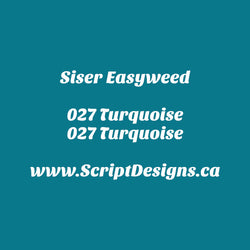 27 Turquoise Sarcelle - Siser EasyWeed HTV