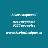 27 Turquoise Teal - Siser EasyWeed HTV