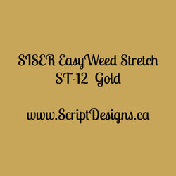 ST12 Gold - Siser EasyWeed Stretch HTV - ScriptDesigns - 1