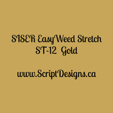 ST12 Gold - Siser EasyWeed Stretch HTV - ScriptDesigns - 1
