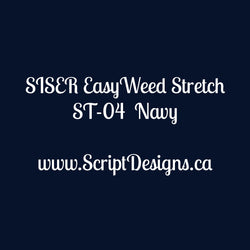 ST04 Navy Blue - Siser EasyWeed Stretch HTV - ScriptDesigns - 1