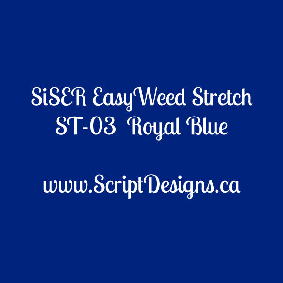 ST03 Royal Blue - Siser EasyWeed Stretch HTV - ScriptDesigns - 1