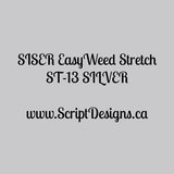 ST13 - Silver - Siser EasyWeed Stretch HTV - ScriptDesigns - 1