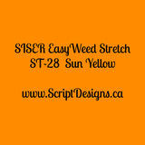 ST28 - Sun Yellow - Siser EasyWeed Stretch HTV - ScriptDesigns - 1