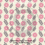 Floral Pink - Patterned Adhesive Vinyl  (12 Designs) - ScriptDesigns - 2