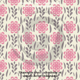 Floral Pink - Patterned Adhesive Vinyl  (12 Designs) - ScriptDesigns - 6