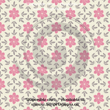 Floral Pink - Patterned Adhesive Vinyl  (12 Designs) - ScriptDesigns - 7