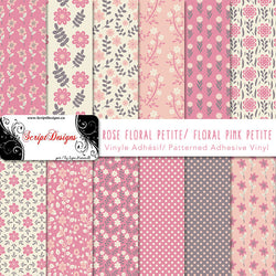 Floral Pink Petite - Vinyle adhésif à motifs (12 modèles différents disponibles) 