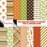 Fox and Woodland - Patterned Adhesive Vinyl (16 Designs)