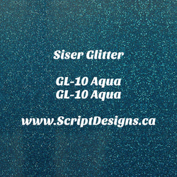 GL-10 Aqua - Siser Glitter HTV
