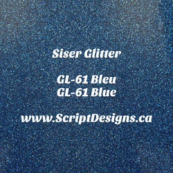 GL-61 Bleu - Siser Glitter HTV