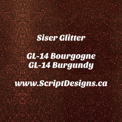 GL-14 Burgundy - Siser Glitter HTV