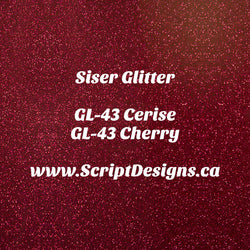 GL-43 Cerise - Siser Glitter HTV 