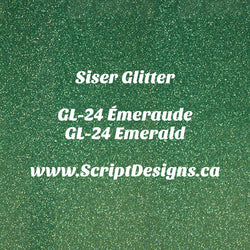GL-24 Émeraude - Siser Glitter HTV