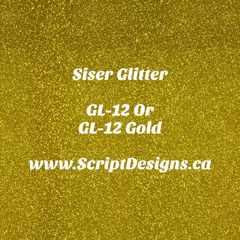 GL-12 Gold - Siser Glitter HTV