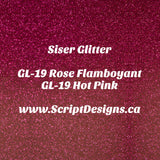 GL-19 Rose Vif - Siser Glitter HTV