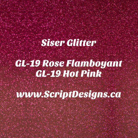GL-19 Hot Pink - Siser Glitter HTV