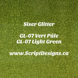 GL-07 Vert Clair - Siser Glitter HTV