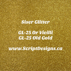GL-25 Vieil Or - Siser Glitter HTV