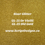 GL-25 Old Gold - Siser Glitter HTV
