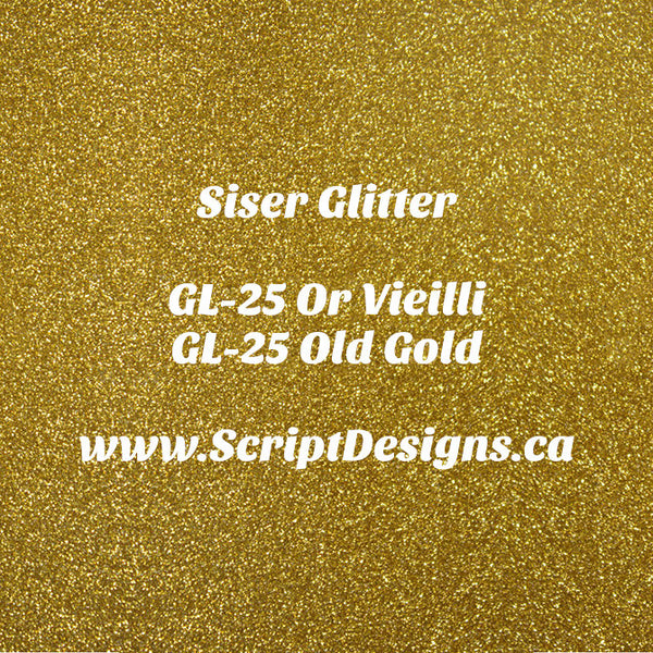 GL-25 Vieil Or - Siser Glitter HTV