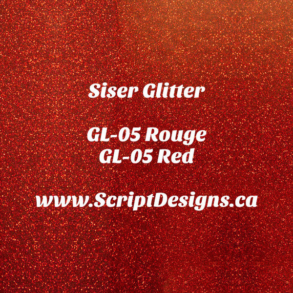 GL-05 Red - Siser Glitter HTV