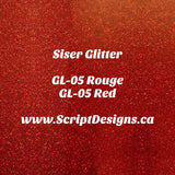 GL-05 Red - Siser Glitter HTV