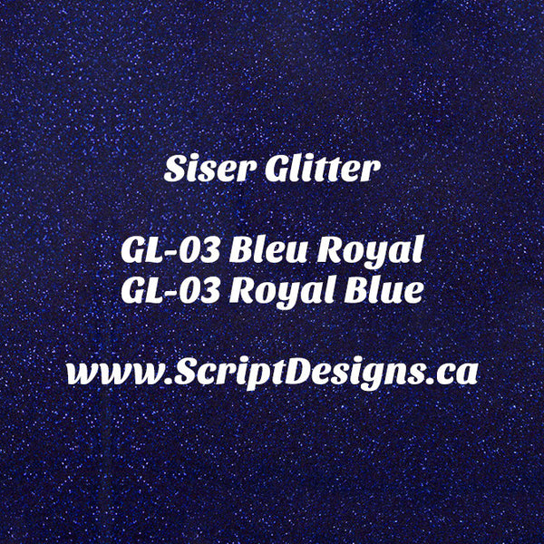 GL-03 Bleu Royal - Siser Glitter HTV 