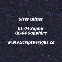 GL-04 Sapphire - Siser Glitter HTV
