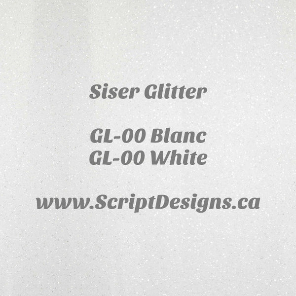 GL-00 Blanc - Siser Glitter HTV